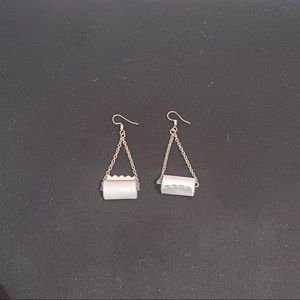 Toilet paper dangle earrings hypoallergenic